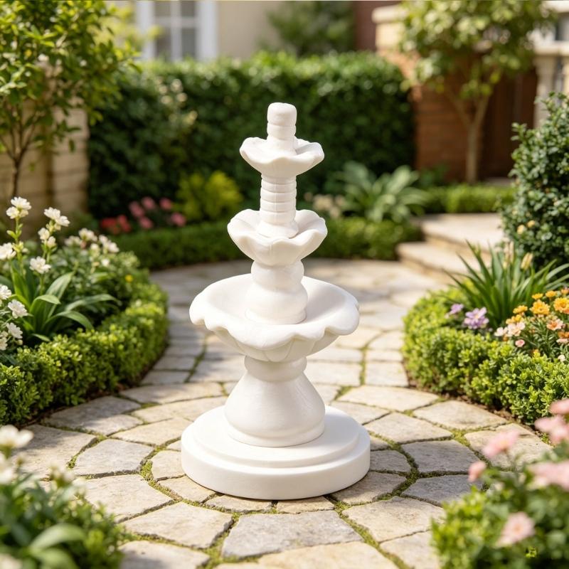 Miniature Fountain Decors Mini Water Feature for Miniature Landscape Bonsais Dollhouses Faery Garden DIY Scene Accessories