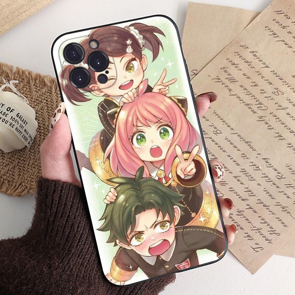 Cartoon SPY FAMILY Anime Phone Case Silicone Soft for iphone 15 14 13 12 11 Pro Mini XS MAX 8 7 6 Plus X XS XR Cover