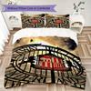Juego de Ropa de Cama con Estampado Sunderland Funda Nórdica Funda de Almohada Decoración del Hogar Regalo de Cumpleaños (1 funda nórdica + 2 fundas de almohada sin relleno.)90