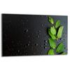 GLASS PROTECTIVE PLATE FOR STOVE 80x52 BLACK