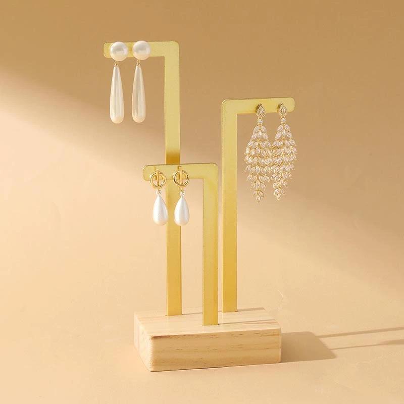 

Jewelry Organizer Metal Jewelry Rack Desktop Stud Earring Drop Earrings Display Storage Stand Jewellery Showcase Props