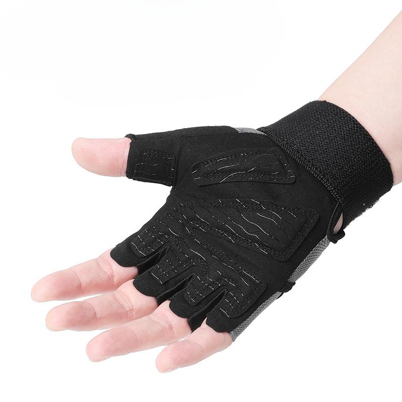 Fitness Gloves Thin Breathable Non Slip Wrist Guards Gym Dumbbell Equipment Training Sports Men and Women Half Finger Gloves