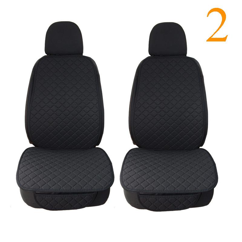 Flax Car Seat Cover Protector Universal Linen Front Rear Back Cushion Protect Pad Mat Backrest Accessories Interiors Truck