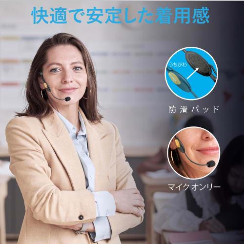 CAROL MUD-806 Headset Microphone, Unidirectional Condenser Microphone with 3.5mm TS Plug, for Education, Guides, Presentations, Retail Sales, Fitness,