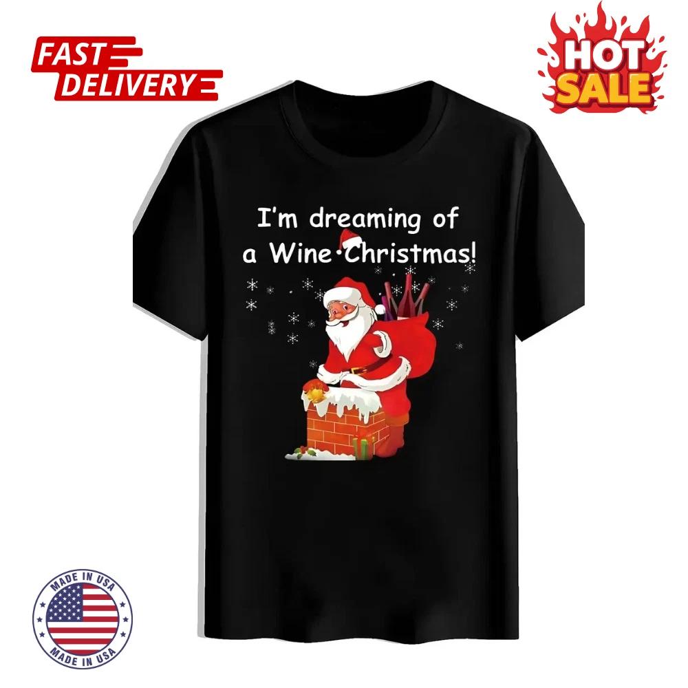 Men S Funny Christmas T shirt - Santa Claus & Wine Bottle Graphic Inspired Shirt XL