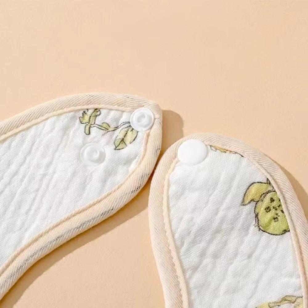 Cotton Baby Feeding Bib Adjustable Neck Burp Clothes Durable Saliva Towels  for Girls Boys