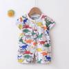2026 Newborn Short Sleeve Jumpsuit Romper - Thin Style Bodysuit Pajamas