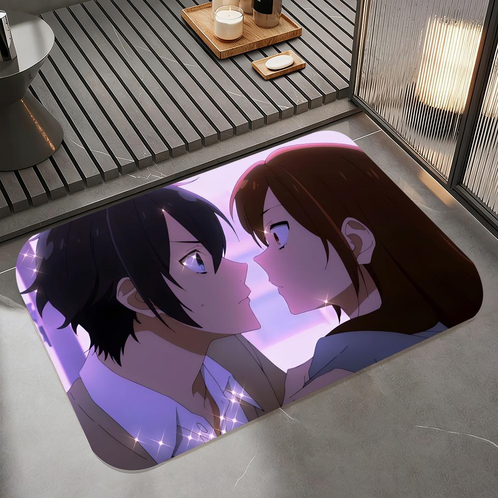Sweet S-Horimiya Floor Mat Diatomite Bath Mat, Quick Dry Absorbent Non-Slip Door Mat