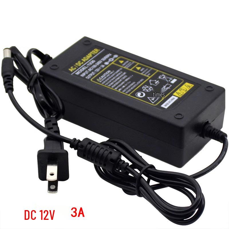 DC 12V Power Adapter for Cameras, Speakers, Amplifiers (1A-10A)