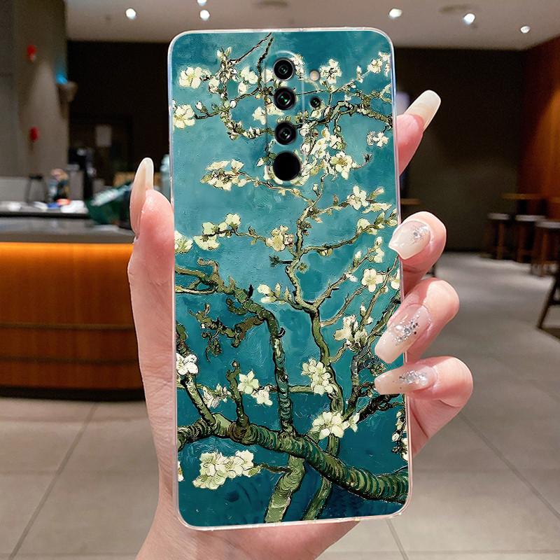 Custodia Per Xiaomi Redmi Note 8 Pro Note8 Capa Fiore Farfalla Protettiva Sottile Custodie Trasparente Morbido Silicone TPU Copri Telefono