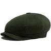 Men Women Beret Spring Autumn Thin Soft Top Vintage Newsboy Cap Casual Octagonal Hat For Unisex Elastic Head Circumference