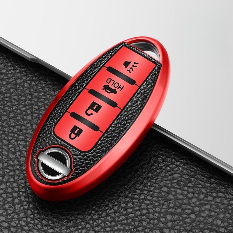 3/4 Button Leather TPU Car Key Case Cover Shell for Qashqai X-Trail T32 T31 Juke J10 J11 Kicks Tiida Pathfinder Note for Infiniti