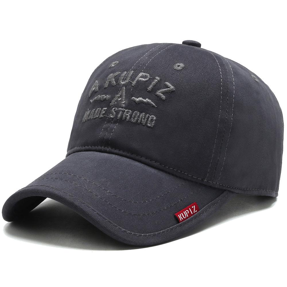 New Hat Men's Korean Fashion Baseball Cap Men's Autumn and Winter Soft Top Cap Outdoor Sunshade Sun Protection Cap