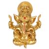 Indian Ganesha Statue Elephant Hindu God Sculpture Resin Decorative Indian Elephant God Ornament for Home Garden