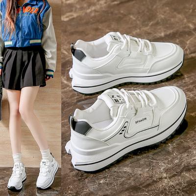 Ins Korean Version of the New Dad Shoes for Women 2025 Spring Student Running Sports Thick-soled Heightening Casual Shoes for Women