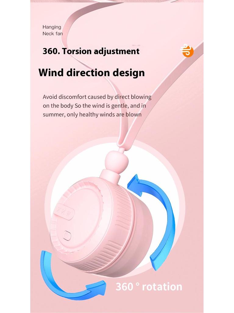 Portable Bladeless Neck Fan with USB Charging