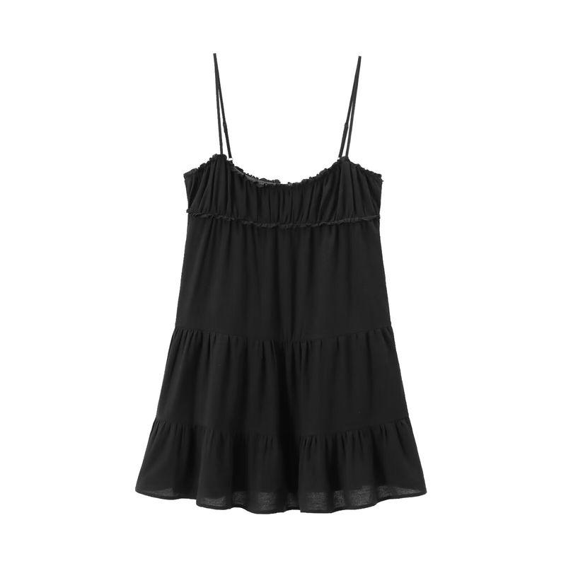 

Kaslead New Arrival Women s Clothing Fashion Style Fashion Casual Simple Camisole Dress 0881331 Black L