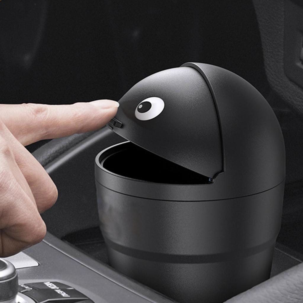 Flip Open Car Trash Bin Portable Storage Box Mini Wastebasket Flip Open Type Waterproof Auto Interior Accessories