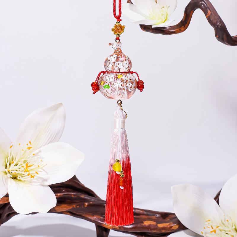 Suspensions de Voiture Gourde, Décoration de Rétroviseur Intérieur Suspensions de Voiture, Gourde Fulu en Résine Cadeau Atmosphère Suspensions de Voiture