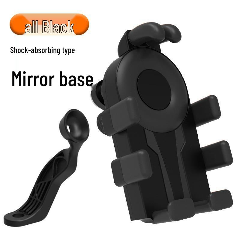 Bicycle & Motorcycle Phone Holder: Anti-Shake, Anti-Vibration, Universal Fit for Electric Vehicles & Delivery Use