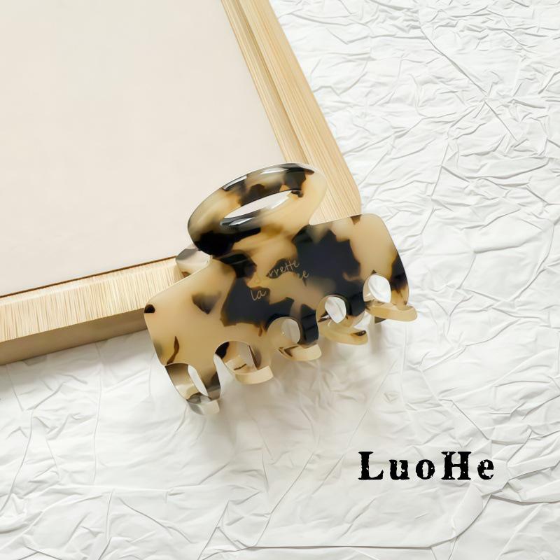 Luohe Jewelry French High Ponytail Hair Clip Korean Acetate Medium Shark Claw