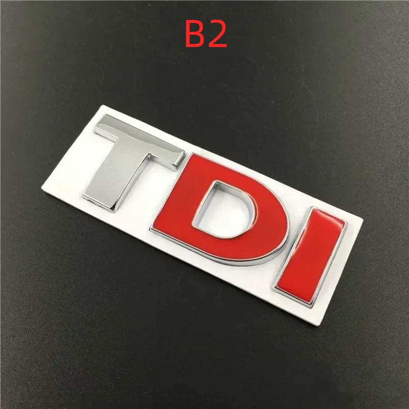 3D Metal TDI Letters Emblem Badge Sticker Decals