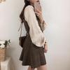 Tenues Assorties Filles Rendez-vous Dame Automne Printemps Robe Chemise à Carreaux Ligne A Femme
