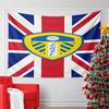 "LUFC Logo on Union Jack Background" Pattern Wall Hanging Tapestry Decorative Tapestry Home Decor for Bedroom and Living Room