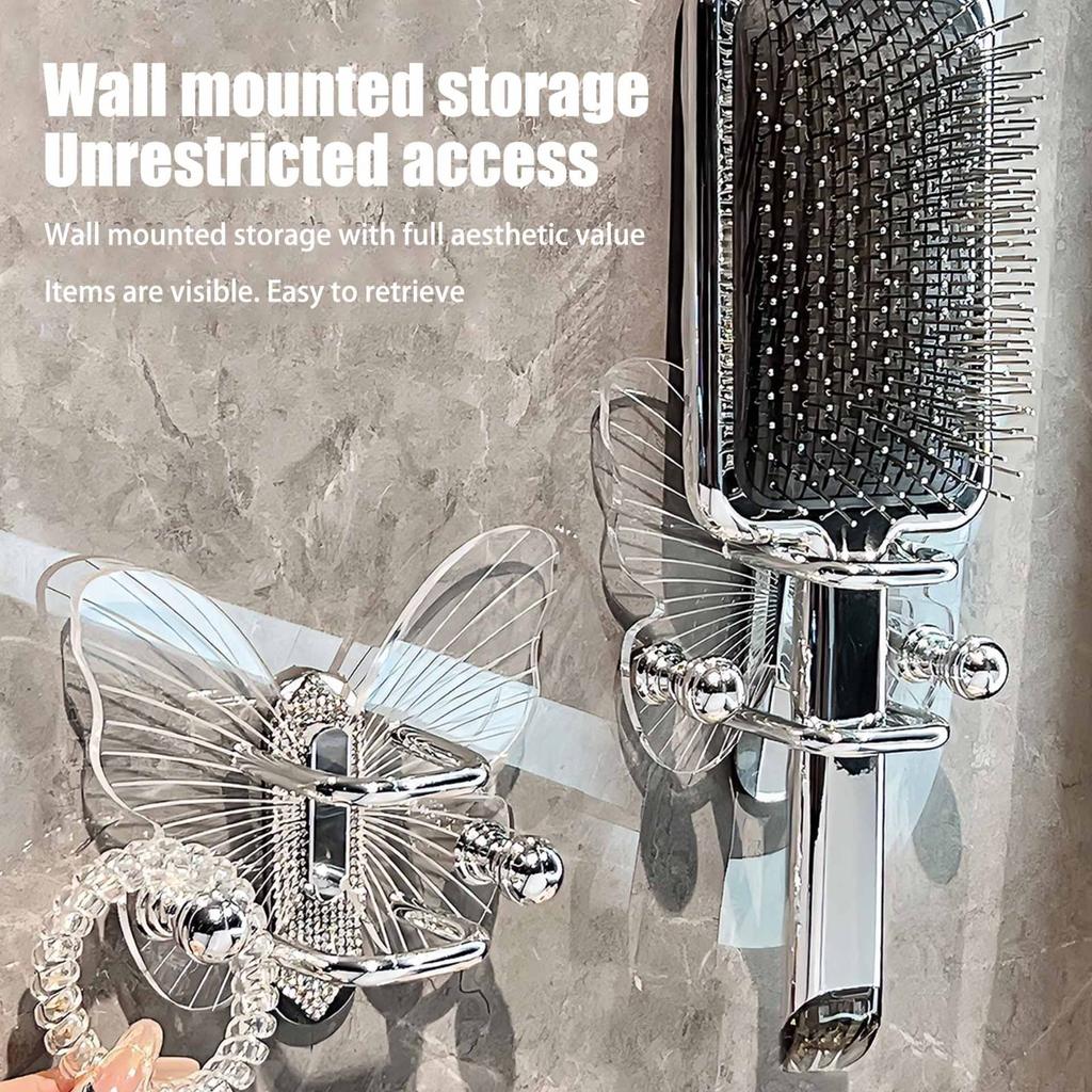 Toilet Comb Shelf Wall Hanging Free Punching Bathroom Head Rope Hair Hoop Hair Hoop Storage Hook