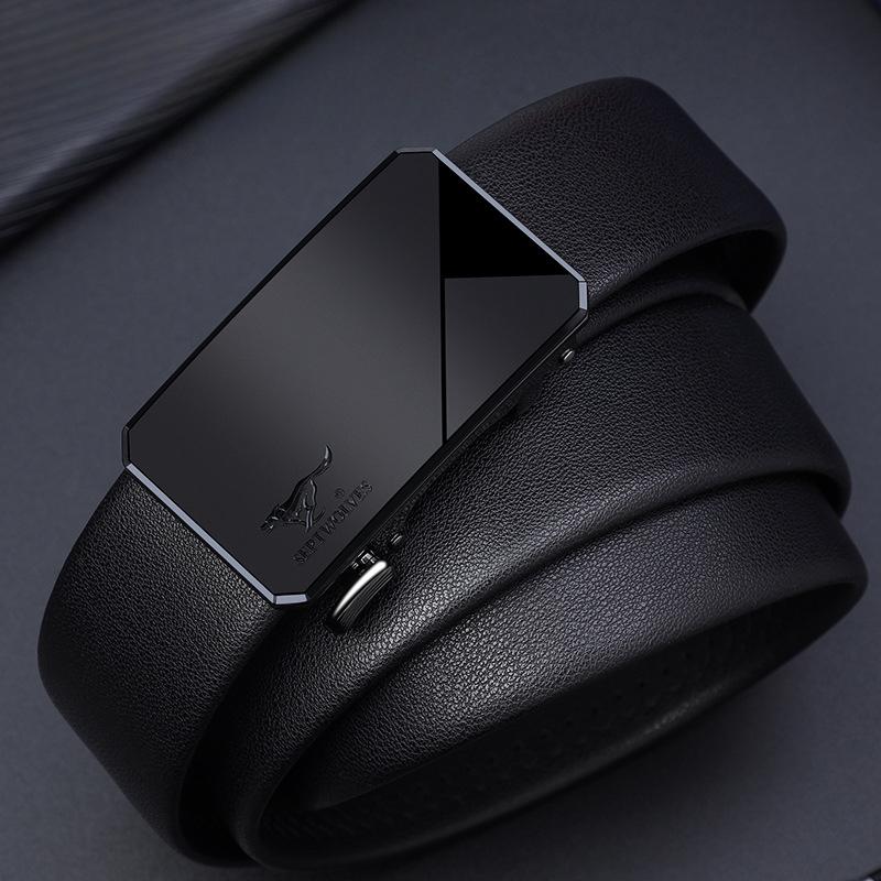 Men's Belt High End Business Automatic Buckle Belt Birthday Gift Belt Exclusive Trousers