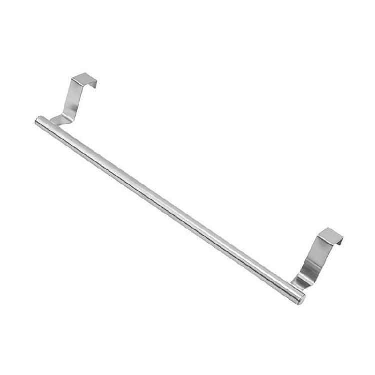 Towel Bar with Hook for Home Bathroom Kitchen,Stainless Steel Towel Hanger Over Cabinet Towel Rack Storage Organizer