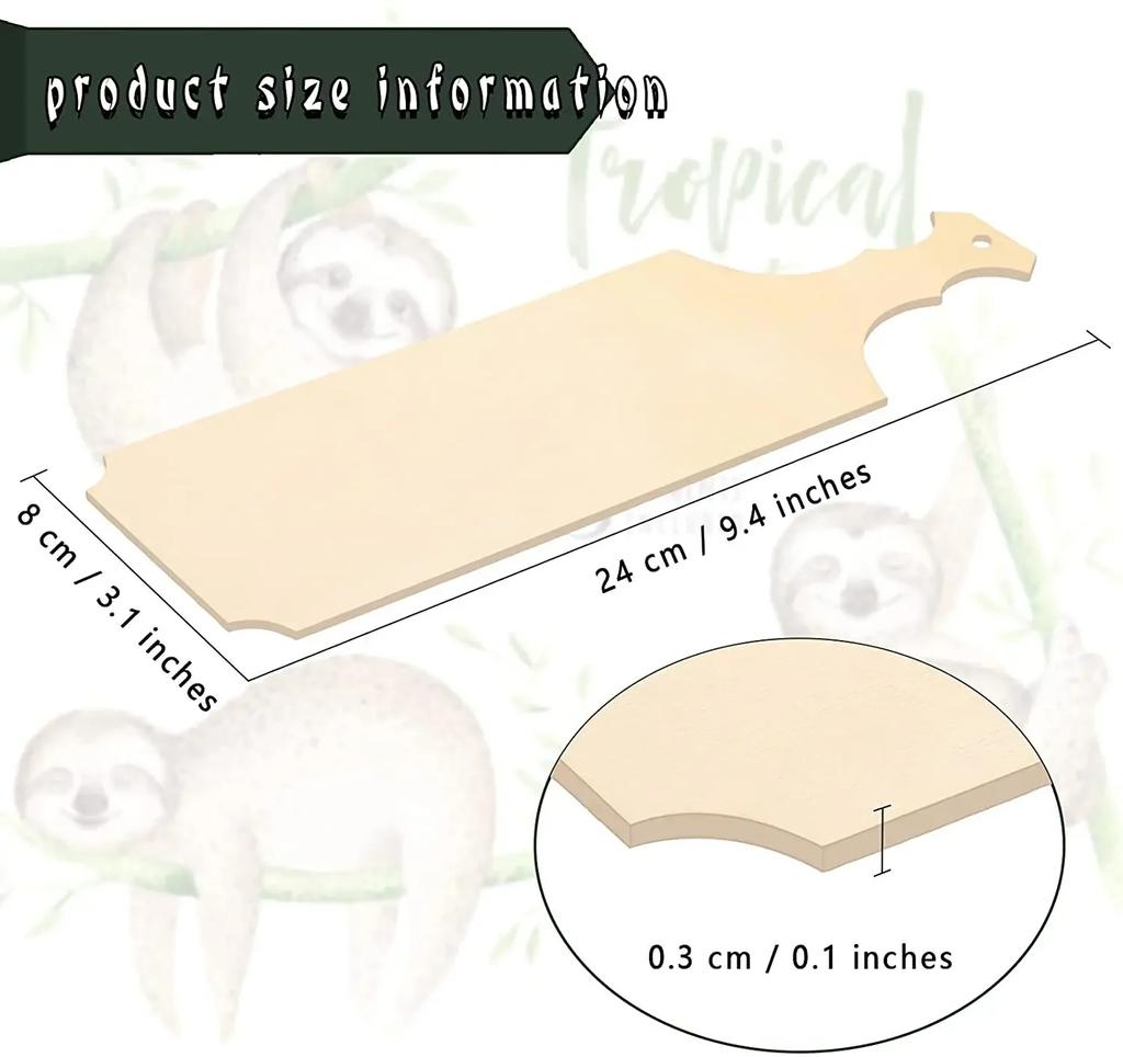Mini Wooden Cutting Board Charcuterie Boards Paddle Blank Small Chopping Board with Handle Kitchen Chopping Blocks Kitchen Tools
