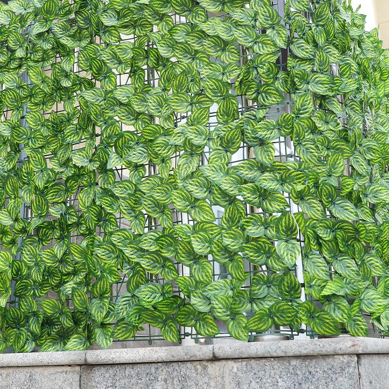 Artificial Green Ivy Rattan Fence for Balcony and Exterior Walls