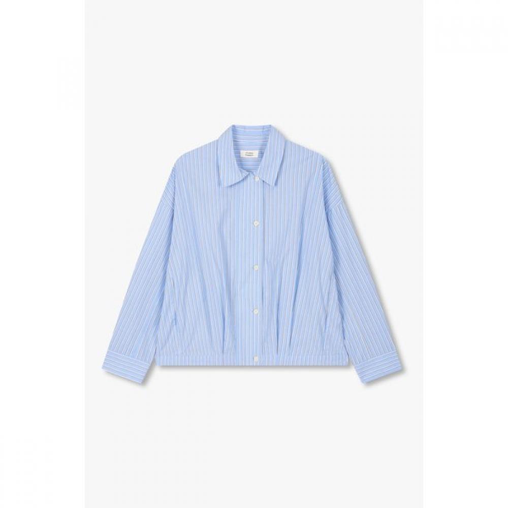 

Studio Tomboy Stripe Detail Shacket 9176221981 blue (51)/OS(FREE)