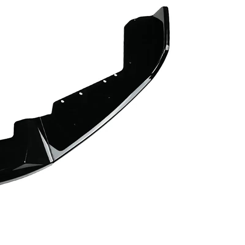 Car Front Bumper Spoiler Lip Splitter Trim Exterior Accessores Carbon Fiber Style Glossy Black CS Style For BMW F87 M2 2016-2021