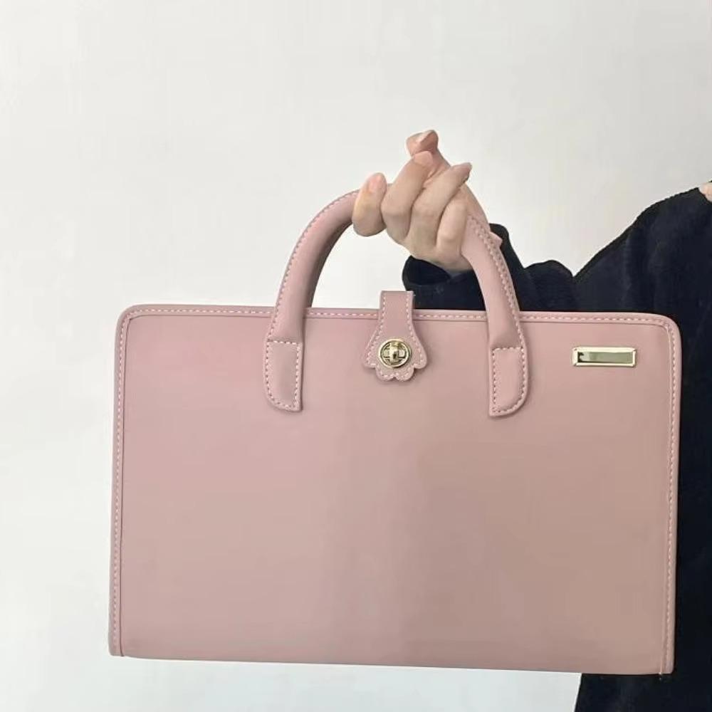 PU Laptop Bag Pink Computer Protective Case Laptop Handbag Laptop Sleeve for Girl