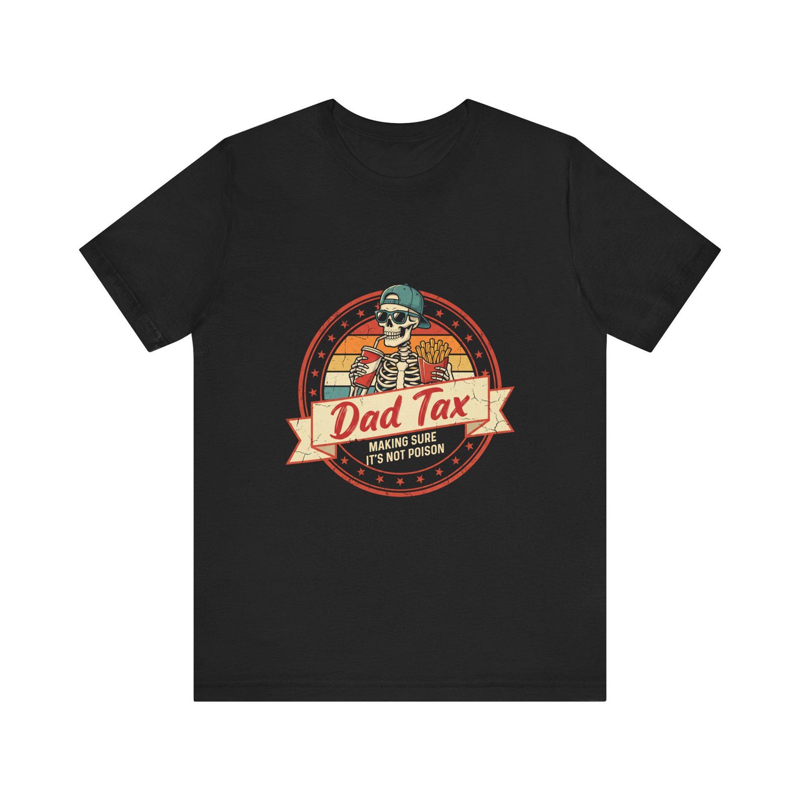 Dad Tax Funny Shirt - Making Sure It s Not Poison Retro Dad Joke Tee Gift M