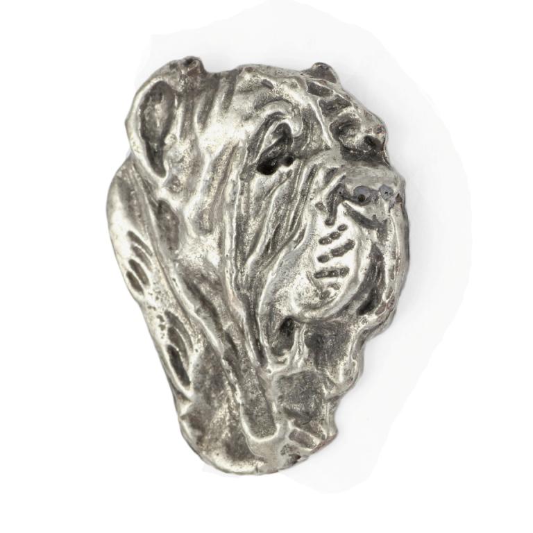 Neapolitan Mastiff, Mastino Napoletano II - Dog brooch in a gift box, elegant pin, lapel pin for Art-Dog brand jacket