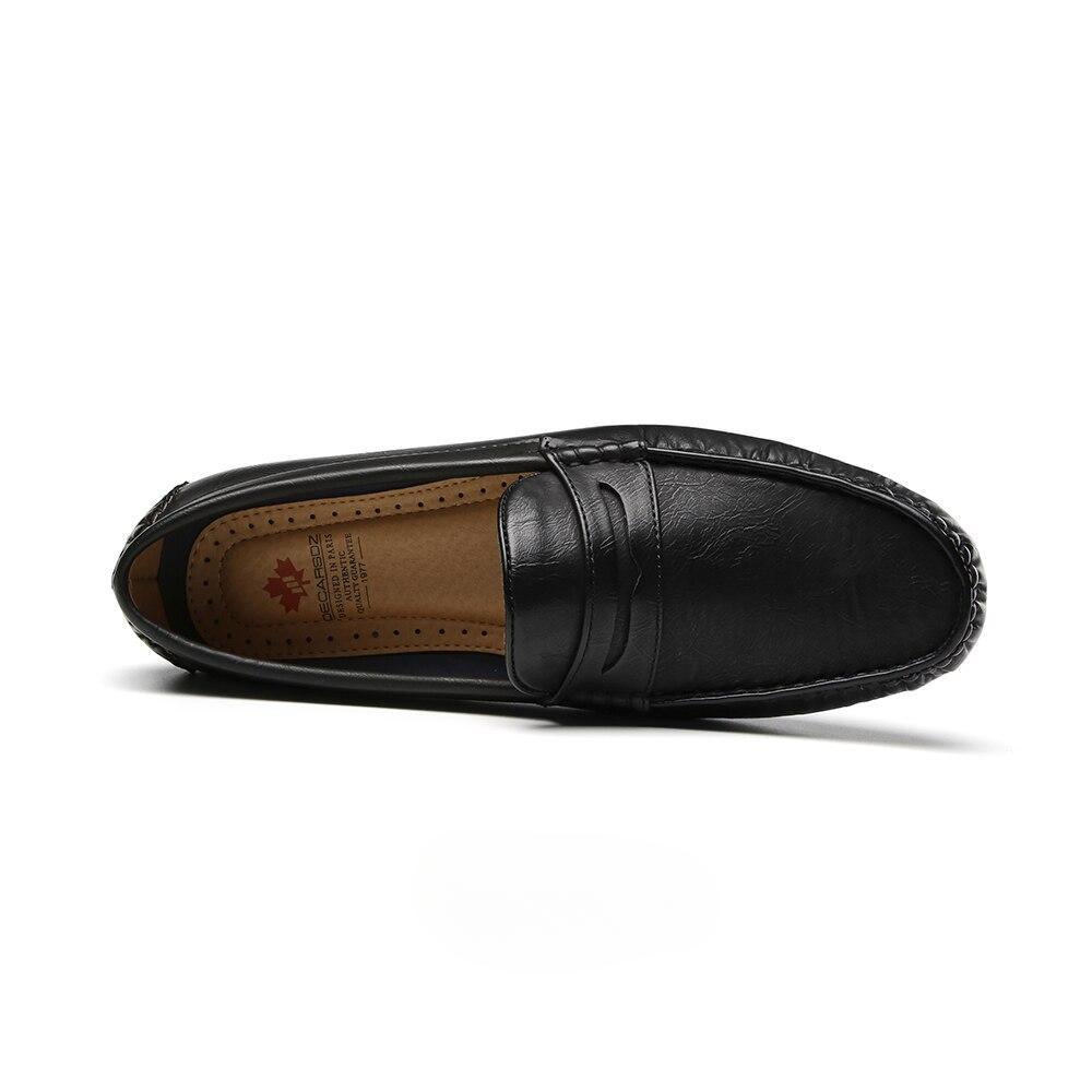 Decarsdz Herrenschuhe Herren Hochwertige Leder Slipper Schuhe für Herren Sommer Herbst Bequem Fahren Faul Herren Freizeitschuhe