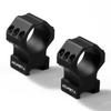 ACUMETA Bastion - 30mm Scope Ring for 20mm Rail, 1.26 Inch Height, for Model Guns and Telescopes (Black)