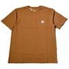 Large Short Chest L [Carhartt] Men's T-shirt, Size, Sleeve, Pocket, K87, Brown, [Item]