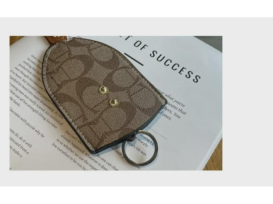 Stylová dámská retro multifunkční taška na klíče s držákem na dálkové ovládání a klipem na klíčenku