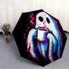 1pc Ghost Pixel Automatic Umbrella High Quality Canopy, Portable Folding Umbrella With, Ideal Gift for - Travel, Everyday, Formal Events, Stylish Acce