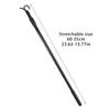 Expandable Pressure Black Tension Curtain Rod 14 to 24 Inches, Easy Installs for Home and Office