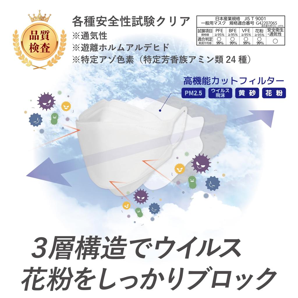 [VOIS] 3D Space 3D Fit Diamond Non-woven Mask 30 Pieces X 3 Boxes Refreshing for Summer Reduces Heat and Stuffiness Breathable Comfortable Space Does