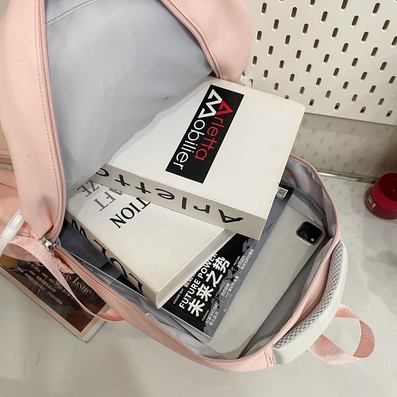 New High-value Fresh and Sweet Dopamine Transparent Bar High School Students Large-capacity Backpack