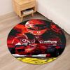 Michael Schumacher Printed Round Rug Carpet Chair Rug Area Rug Entryway Doormats,for Office Chair Living Room Bedroom Kitchen Room.