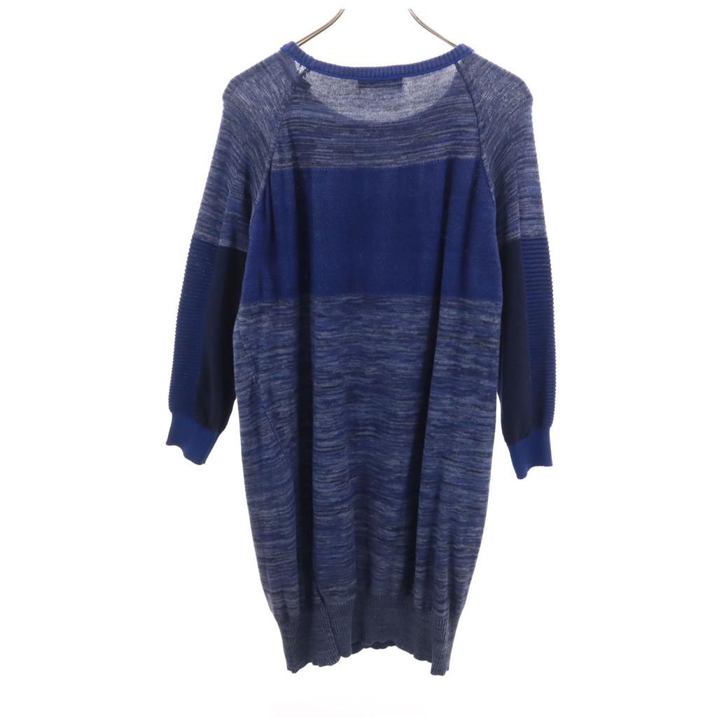DIESEL Long sleeve knit one piece S blue Women Used