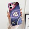 Game GI Raiden Shogun Jelly Double layer Rose Red Mobile Phone Case for iPhone 17 16 15 14 13 12 11 Air Pro Max Plus Protective
