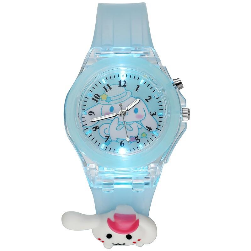 New cartoon primary school children's watch colorful flashing luminous watch doll silicone waterproof electronic watch